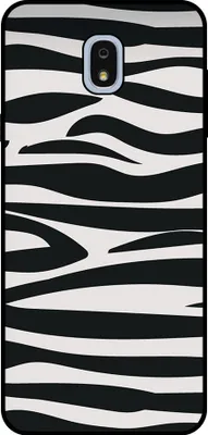 Produktbild von Smartphonica Handytasche Geeignet für Samsung Galaxy J7 2018 mit Zebradruck - TPU Rückseite Abdeckung Fall Zebra Design - Schwarz Weiß