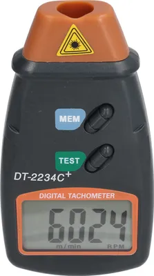 Obrázek produktu pro DT2234C+ Digitální laserový otáčkoměr s vysokou přesností bezkontaktní rychloměr pro motorový soustruh