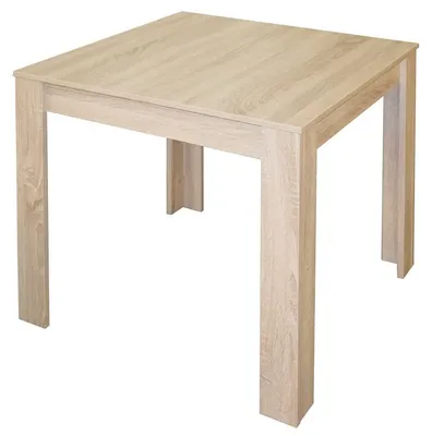 Produktbild von Küchentisch 80x80 Arbeitstisch Esstisch Eiche sägerau