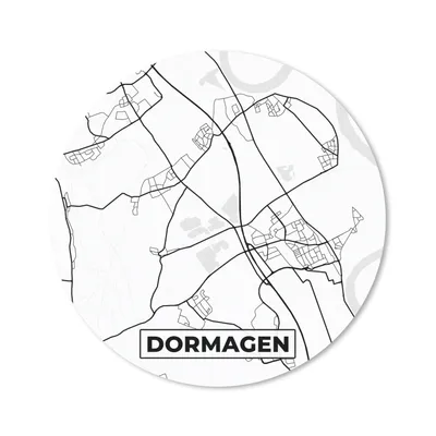 Produktbild von MuchoWow® Mauspad Mousepad Dormagen - Stadtplan - Straßenkarte 20x20 cm - Mousepads - Maus Mat - Pad - Mausunterlage - Schreibtischmatte