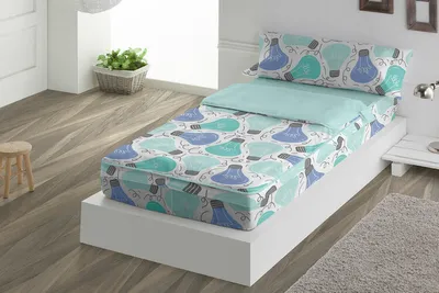 Obrázek produktu pro Povlak na přikrývku bez výplně. Tejidos Reina IDEAS Modrá