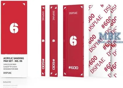 Produktbild von DSPIAE DSP-PT-SP06 DSPIAE Acrylic Sanding Pad Set-Red (600# grit)