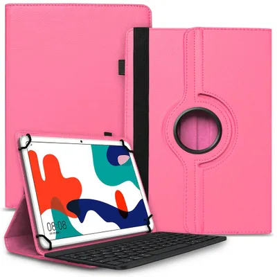 Produktbild von Tablet Tasche für Blackview Tab 90 Tastatur Hülle Case Bluetooth 360° DrehbarFarbe Uni 360 Taschen:Pink