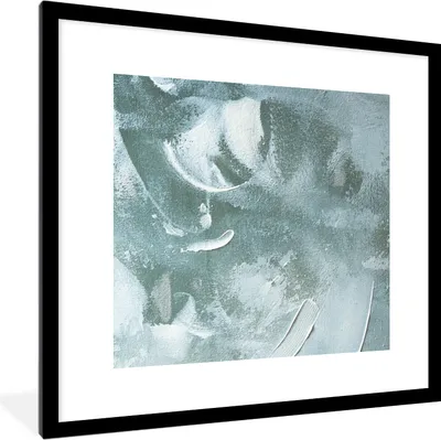 Produktbild von MuchoWow® Gerahmtes Poster Acrylfarbe - Abstrakt - Design 40x40 cm - Poster mit Schwarzem Bilderrahmen Wandposter Rahmen Foto Bilder - Poster - Plakat im Rahmen