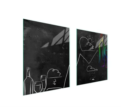 Produktbild von Glasschutzplatte Für Herd 85X52 Schwarz