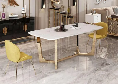 Produktbild von Italienische Stil Möbel Esstisch Tisch Holz Möbel Esszimmer 180x90cm Esstische