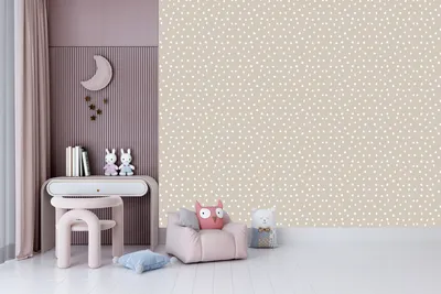 Zdjęcie produktu dla DECO WALLS fototapeta do pokoju dziecięcego białe plamy, - Wyjątkowa trwałość XXL 148x220 cm