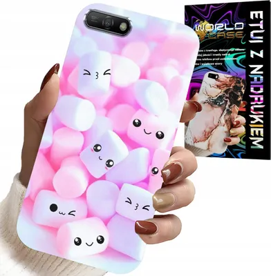 Image de Étui Pour Huawei Y6 2018 - Sweet Marshmallow Pattern, Étui, Dos