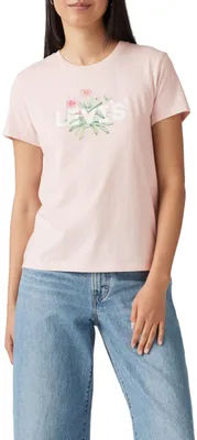Produktbild von Levi's Damen The Perfect Tee T-Shirt, Pink Desert Plant HL Logo Bros, XXS