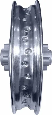 Produktbild von Hinterradfelge Stahl Felge 12 Zoll hinten chrom Pit Bike Dirt Bike Cross HMParts