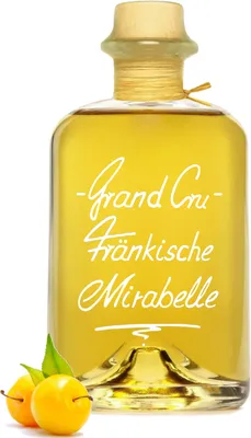 Produktbild von Grand Cru Fränkische Mirabelle sehr fruchtig & weich 0,5L 40% Vol. Schnaps Obstler Spirituose Mirabellenschnaps