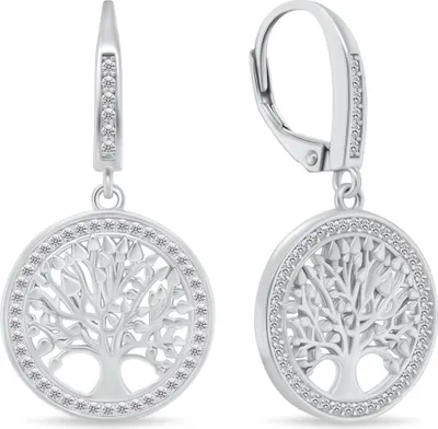 Produktbild von Fashion silver earrings tree of life EA69