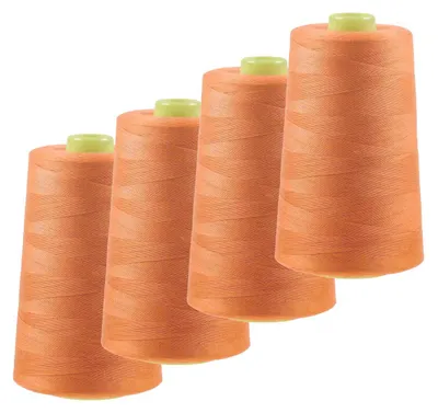 4 x 4572m Polyester Overlock Garn mango