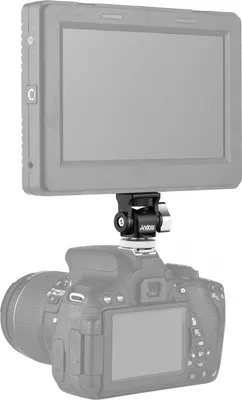 Produktbild von Andoer Mini-Monitorhalterung, Stativkopf, Kaltschuh-Adapter, Aluminiumlegierung, 1/4-Zoll-Schraube für die Montage von Kamera, Blitz, Mikrofon, LED-Fülllicht