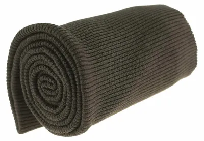 16x80cm Bündchen Strickbündchen Bündchenstoff Baumwolle graubraun
