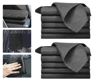 Produktbild von 10 Stück Verdicktes Magisches Reinigungstuch, 30 x 40cm Wiederverwendbares Magisches Tuch, Streifenfreies Wundertuch, Allzweck-Mikrofaser-Handtücher für Küchen Badezimmer Fenster Glas Autos