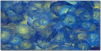 Produktbild von Coloray - Bild aus Glas - 120x60 cm - glasblock mit bild gehärtetes Glas wohnzimmer Dekoration wanddekoration Küche - impressionistische Kreise