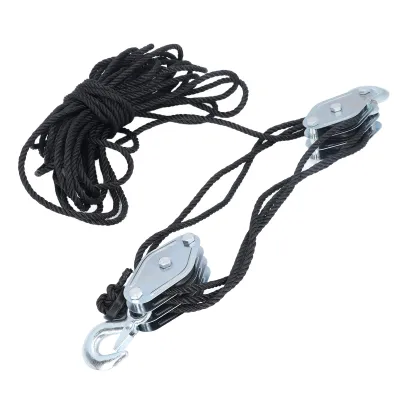 Zdjęcie produktu dla Pulley Block System, Pulley Block System 4400lb, Pulley Block System 8:1, Heavy Duty Pulley Block System, Pulley Block Tackle, Heavy Duty Pulley Block Tackle