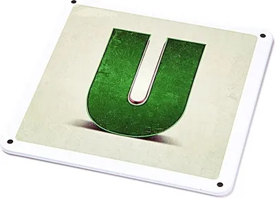 Produktbild von Metallschild - "U"