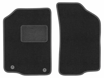 Productafbeelding van Velours voormatten voor Volkswagen Scirocco II 1981-1992 (coupé) – 2-delig, grafiet, op maat – Wielganizator LUX