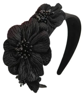 Imagen del producto de Solidchoice: Diadema de flores con perlas para ocasiones especiales