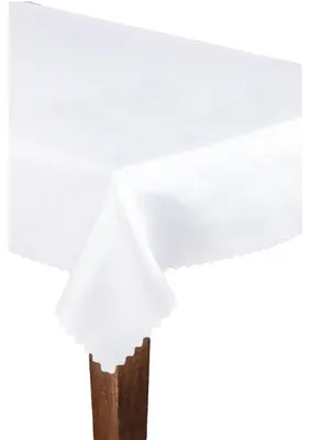 Obrázok produktu pre Obrus, obrus odolný voči škvrnám, klasický, minimalistický, Gala, 110x160 cm, biela