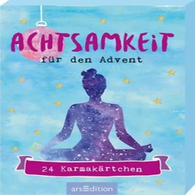 A book cover with a silhouette of a person meditating against a starry sky.
