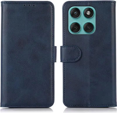 Produktbild von Mobigear Wallet  Motorola Edge 60 Fusion Hülle Klapphülle Geldbörse - Blau