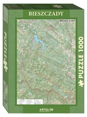 Immagine prodotto di Puzzle 1000 - Mapa Turystyczna Bieszczady 1:75 000