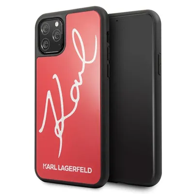Image de Karl Lagerfeld Klhcn65Dlksre Iphone 11Pro Max Czerwony/Red Hard Case Signature Glitter
