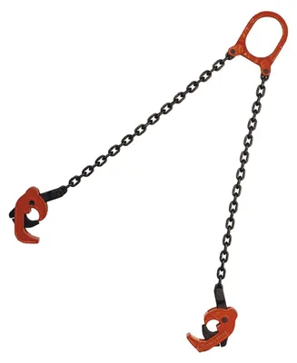Fasskettenheber 0,5 t, 2 Haken, aus legiertem Stahl