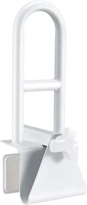 Immagine prodotto di Supporto regolabile per il bagno per anziani, supporti regolabili per il bagno, larghezza regolabile (8-16,5 cm), supporto regolabile per la vasca da bagno, portata massima 130 kg