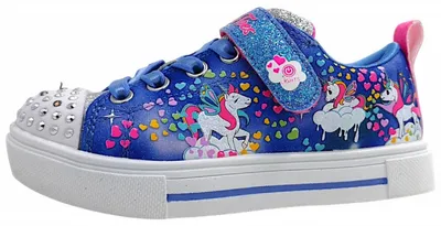 Productafbeelding van Skechers Kinderschuhe Mädchen Halbschuhe Klettschuh Blau Freizeit