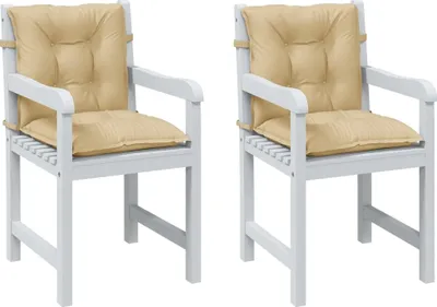 Produktbild von Möbel Niedriglehner-Auflagen 2 Stk. Melange Beige 100x50x7 cm Stoff - Gartenmöbelauflagen 4002388