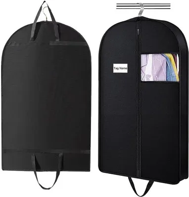 Produktbild von Ibenzoa® Kleiderhülle mit Reißverschluss – Aufbewahrung & Schutz für Anzüge, Kleider & Mäntel, 110×60 cm, Schwarz