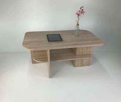 Produktbild von Möbel SD Couchtisch Fria Wohnzimmertisch Landhaus Sonoma Eiche hell Sägerau 97x55cm NEU