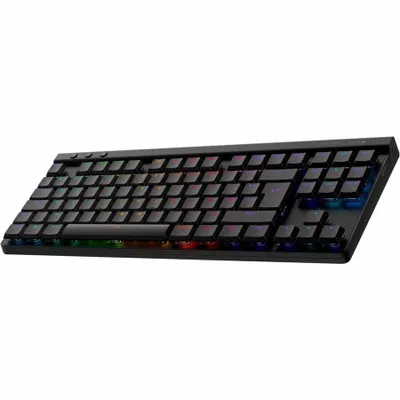 Produktbild von Logitech G G515 LIGHTSPEED TKL, Kabellos, RF Wireless + Bluetooth, Mechanischer Switch, AZERTY, RGB-LED, Schwarz