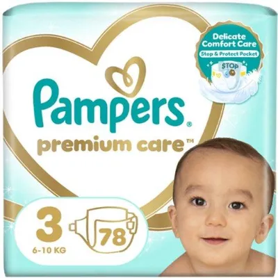 Image de PAMPERS Premium Care taille 3 (78 pièces)