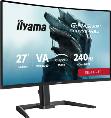 Zdjęcie produktu dla iiyama G-MASTER GCB2784HSU-B1, 68,6 cm (27"), 1920 x 1080 px, Full HD, LCD, Czarny