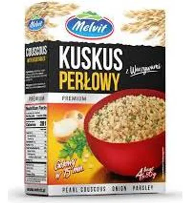 Obrázok produktu pre Kuskus perłowy z suszonymi warzywami Melvit 320 g