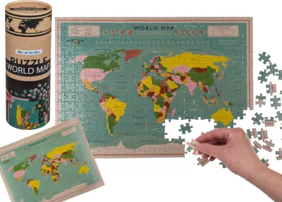 Zdjęcie produktu dla Puzzle Weltkarte 300 Teile
