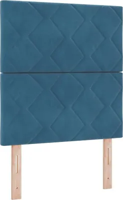 Produktbild von vidaXL Kopfteil Dunkelblau 80 cm Samt