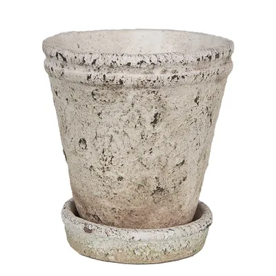 Immagine prodotto di Vaso da fiori Clayre & Eef Ø 13x14 cm Pietra beige