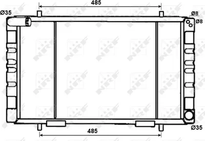 Produktbild von NRF 53070 Kühler Wasserkühler Motorkühler für LAND ROVER Defender SUV (L316) Defender SUV Cabrio (L316) 90 (LDV)