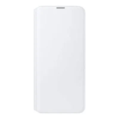 A white Samsung wallet cover for a smartphone is shown against a white background.