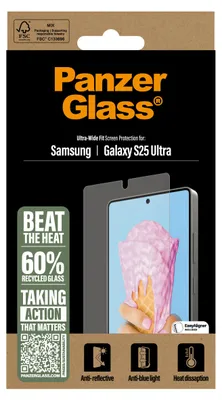 Produktbild von PanzerGlass ® All-in-One Displayschutz Samsung Galaxy S25 Ultra | Ultra Wide Fit, Samsung, Samsung - Galaxy S25 Ultra, Trockene Anwendung, Kratzresistent, Schockresistent, Transparent, 1 Stück(e)