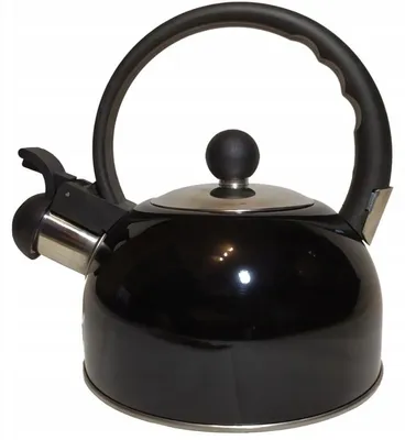 Produktbild von Elitehoff E-5092 Edelstahl Wasserkocher mit Pfeife Induktion Schwarz