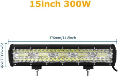 Obrázok produktu pre LED svetelný pás, vysoký jas, vodotesný dizajn, 15in 300W bez kábla