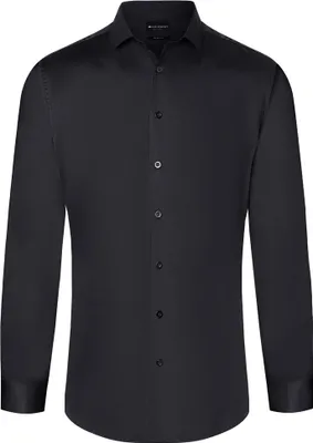 Produktbild von KARLOWSKY Herren Hemd ACTIVE-STRETCH Langarm Slim-Fit Schwarz L
