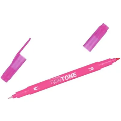 Produktbild von Doppelfasermaler TwinTone Rund- und Finelinerspitze pink